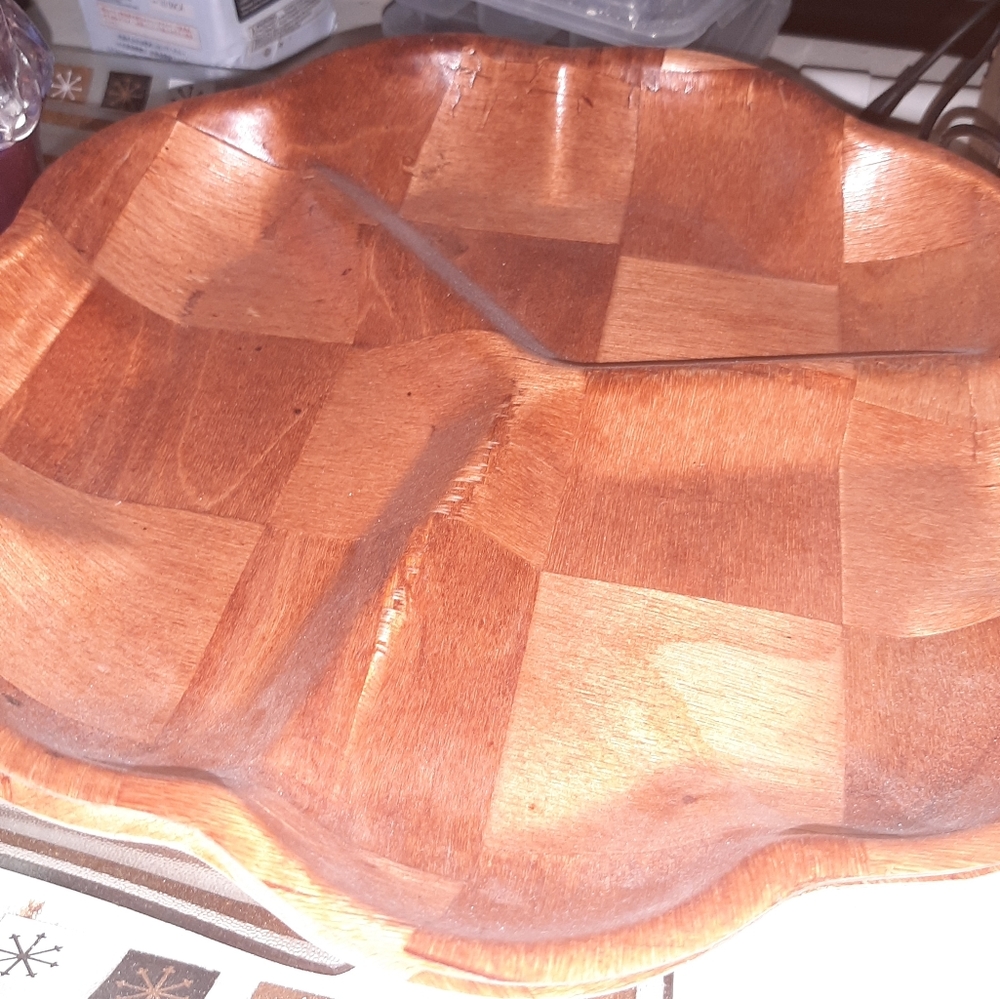 2 Vintage Woven Appetizer Platter